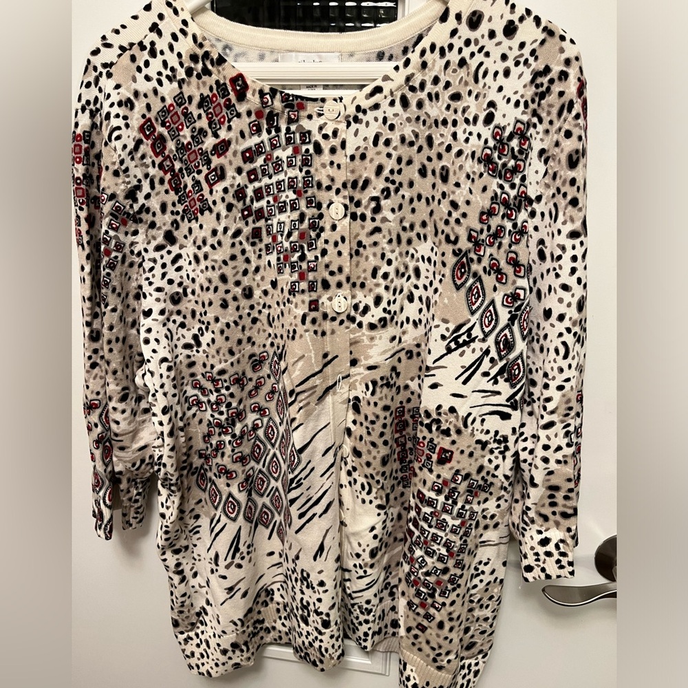 CJ Banks 3/4 sleeve lightweight cardigan